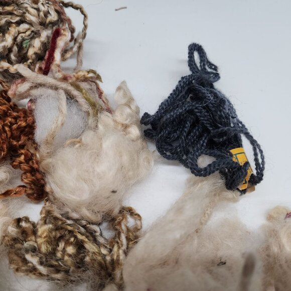 Throwsters Waste Hand Dyed Silk Wool Cotton Scrap Fibers For Crafting & Felting - Picture 6 of 12